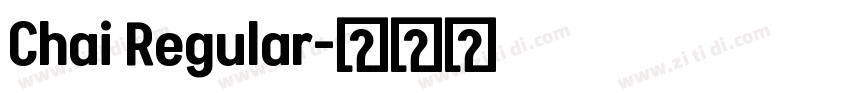 Chai Regular字体转换